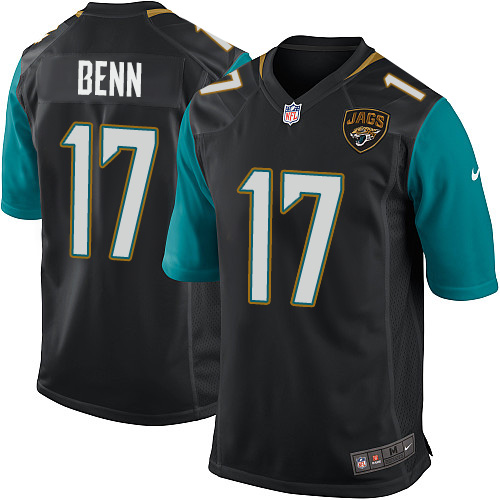 Men's Game Arrelious Benn Nike Jersey Black Alternate - #17 NFL Jacksonville Jaguars